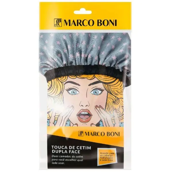 3646 - Touca de Cetim Dupla Face Marco Boni 3646 - Touca de Cetim Dupla Face Marco Boni